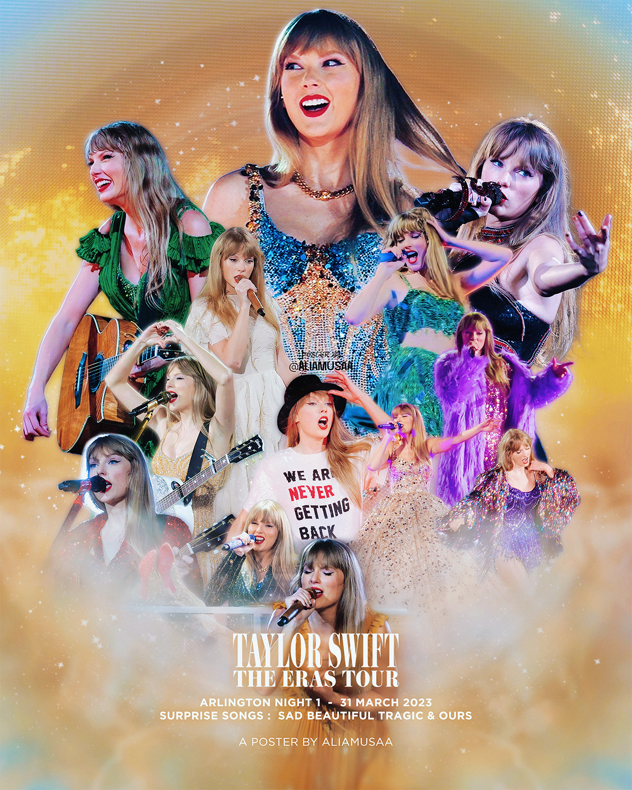 taylor swift - the eras tour - arlington night 1 - poster