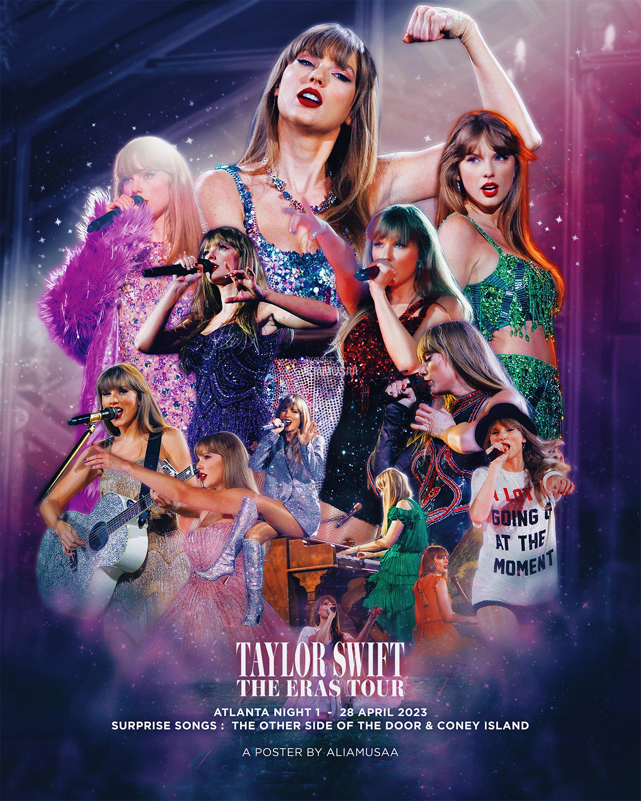 taylor swift - the eras tour - atlanta night 1 - poster
