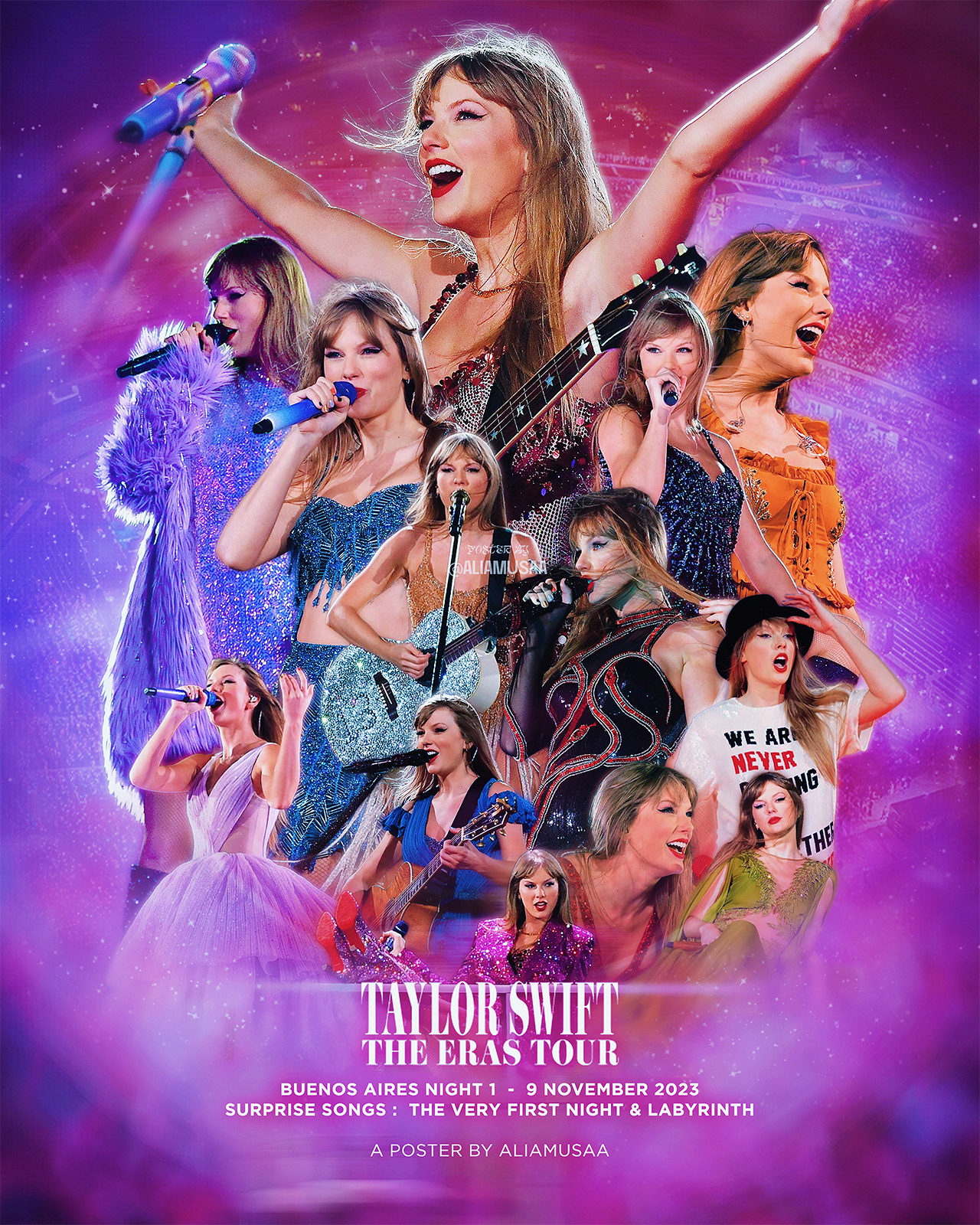 taylor swift - the eras tour - buenos aires night 1 - poster
