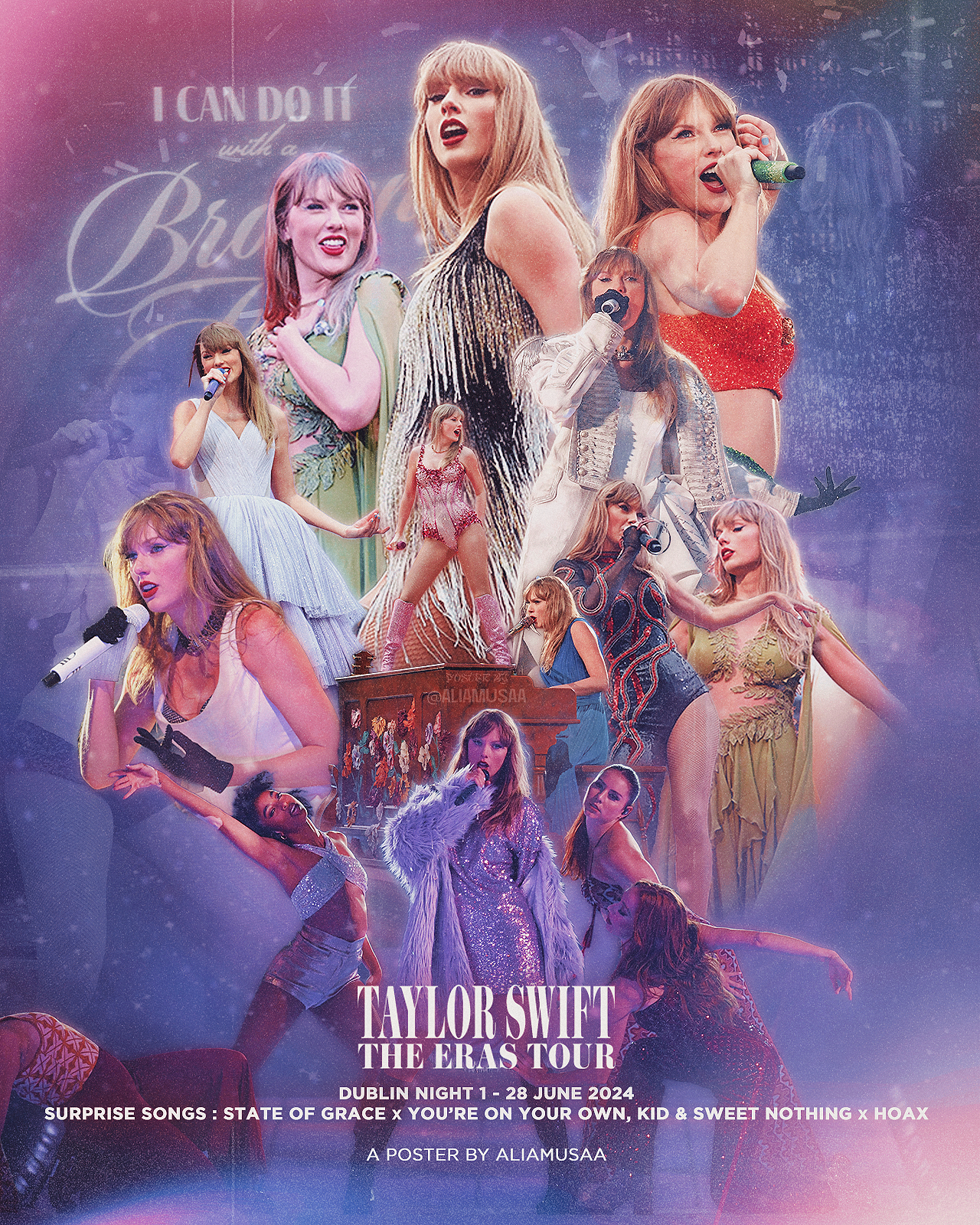 taylor swift - the eras tour - dublin night 1 - poster