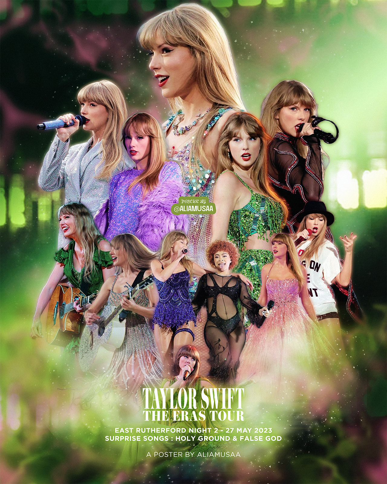 taylor swift - the eras tour - east rutherford night 2 - poster