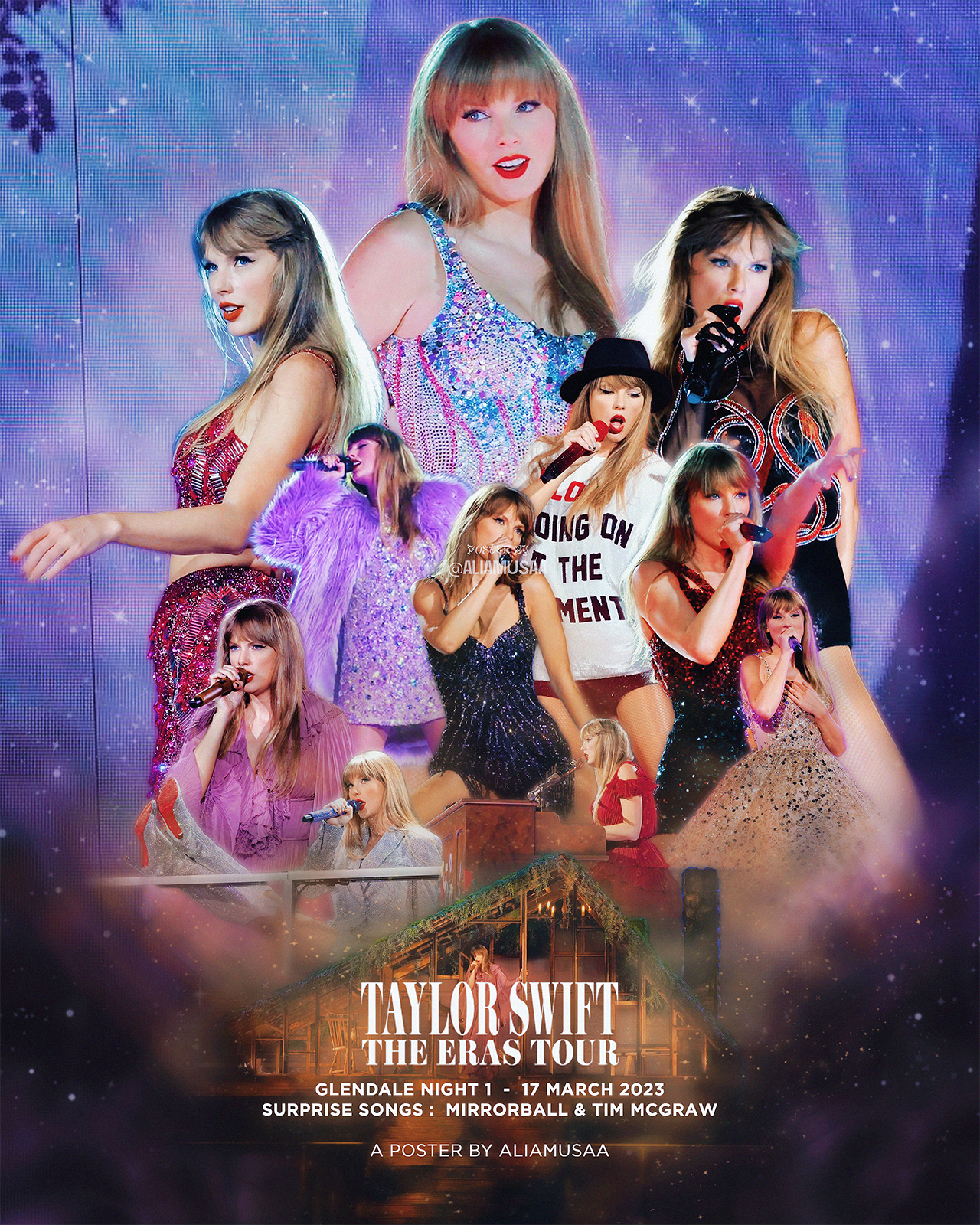taylor swift - the eras tour - glendale night 1 - poster