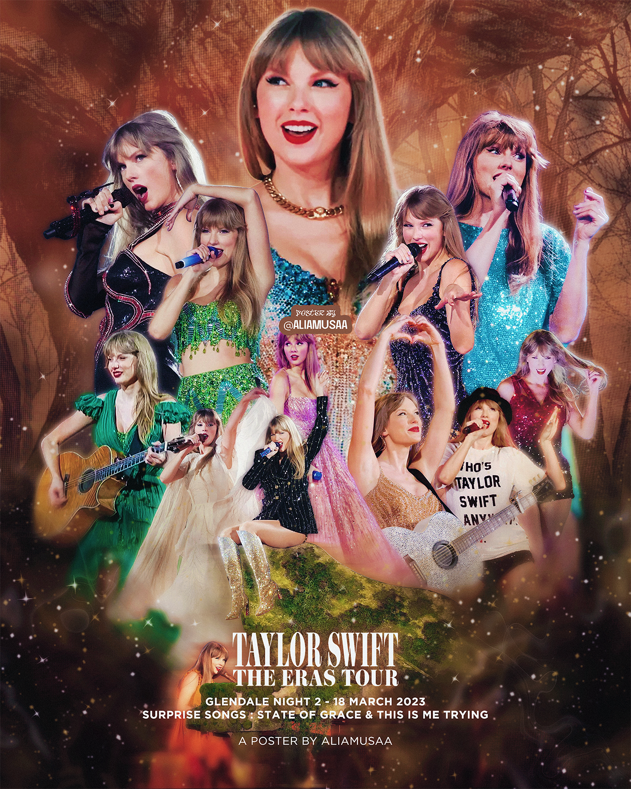 taylor swift - the eras tour - glendale night 2 - poster