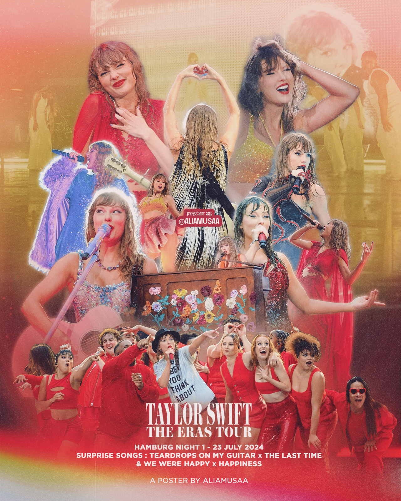 taylor swift - the eras tour - hamburg night 1 - poster