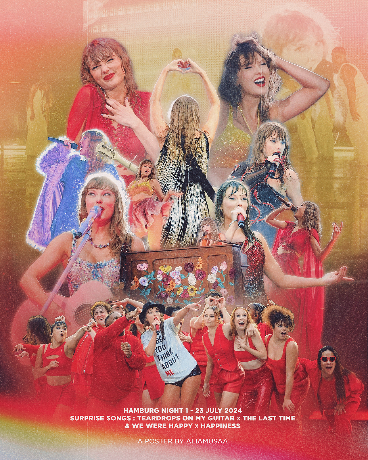 taylor swift - the eras tour - hamburg night 1 - poster