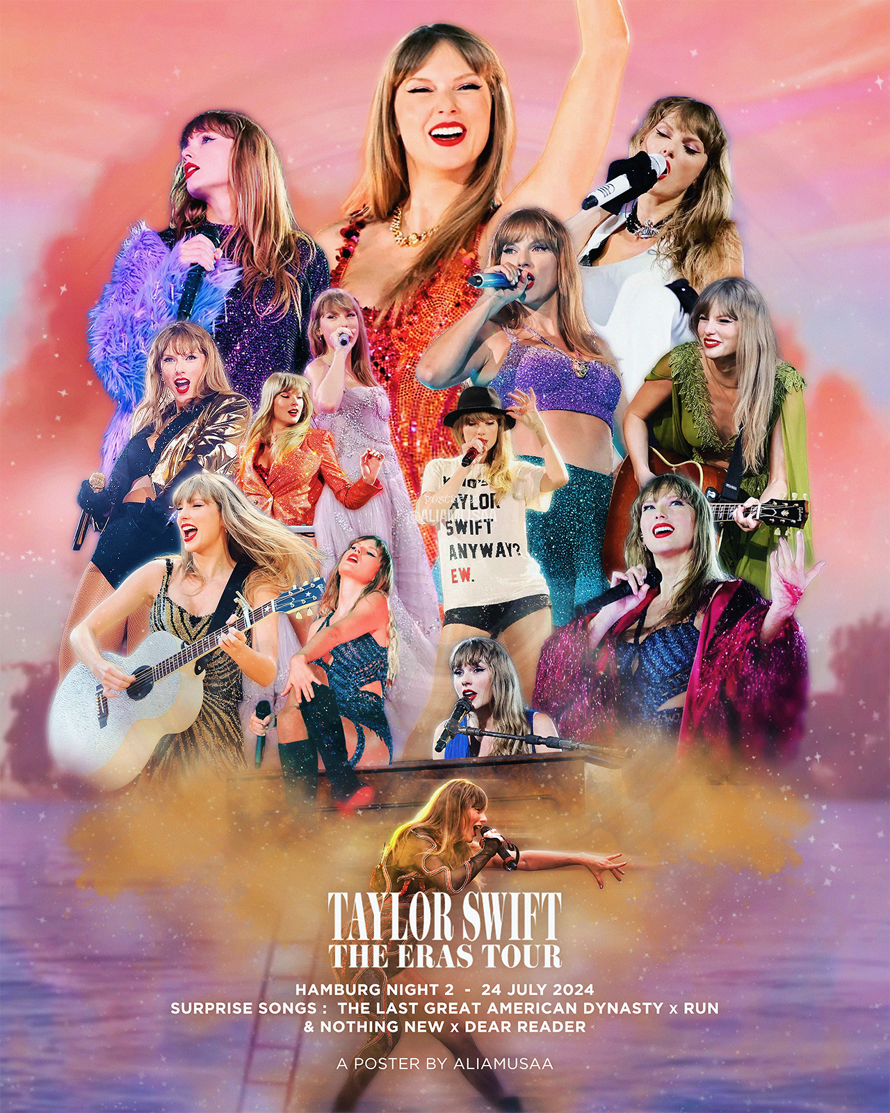 taylor swift - the eras tour - hamburg night 2 - poster