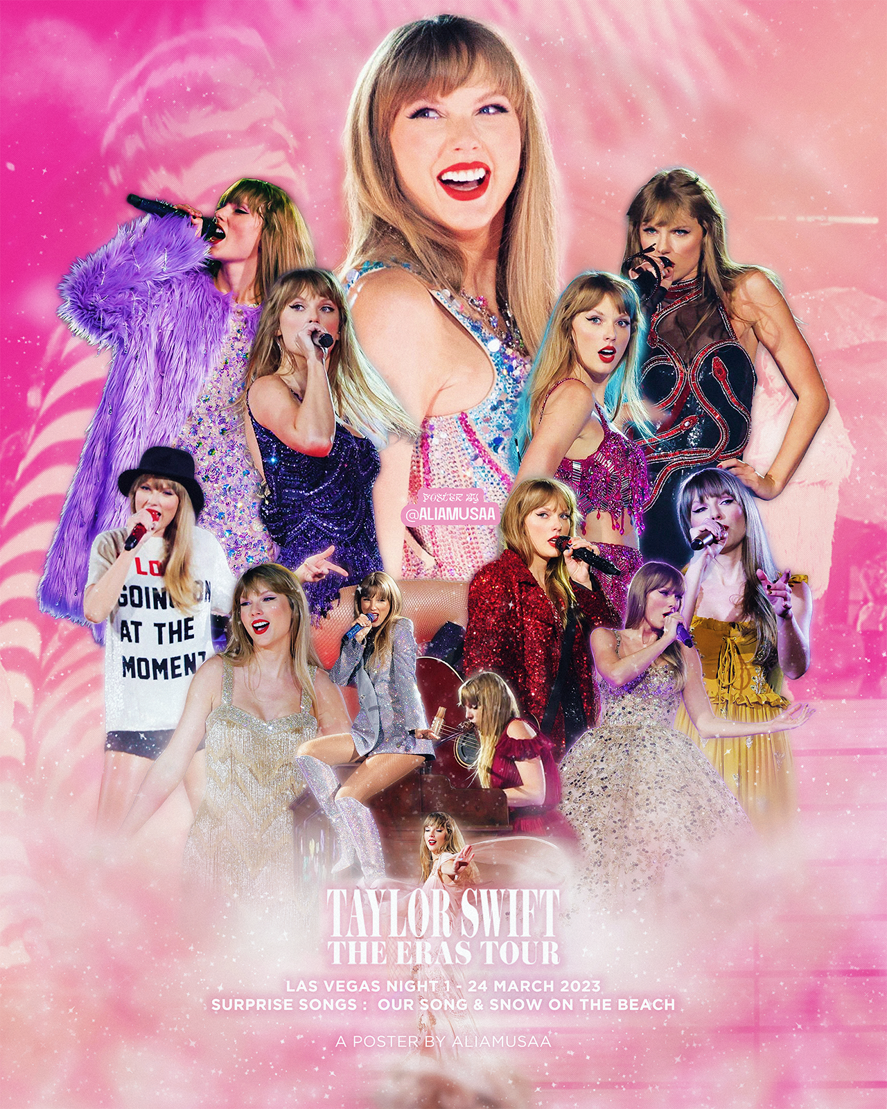 taylor swift - the eras tour - las vegas night 1 - poster