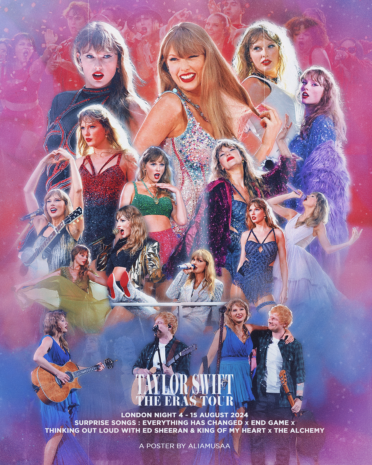 taylor swift - the eras tour - london night 4 - poster