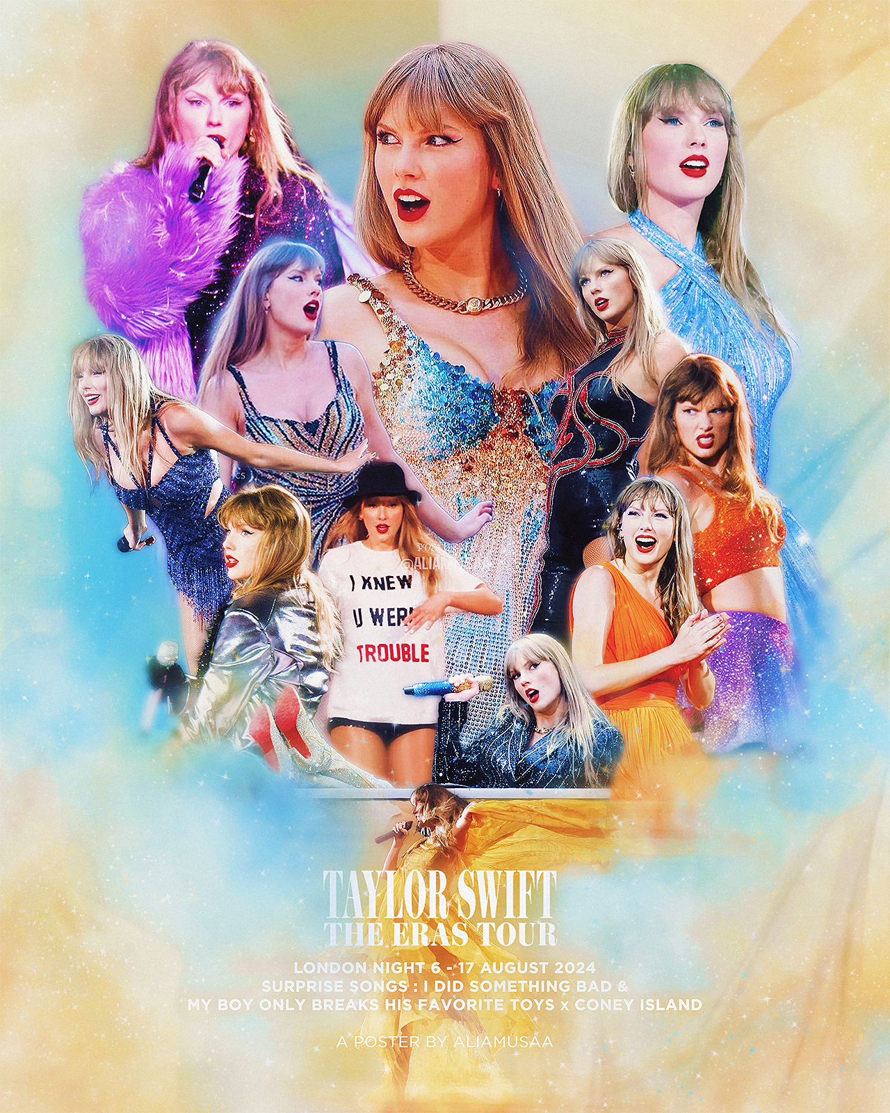 taylor swift - the eras tour - london night 6 - poster