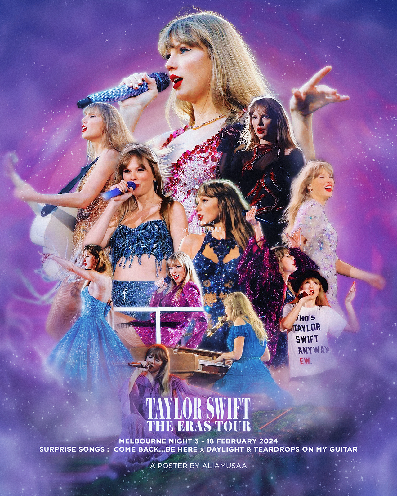 taylor swift - the eras tour - melbourne night 3 - poster