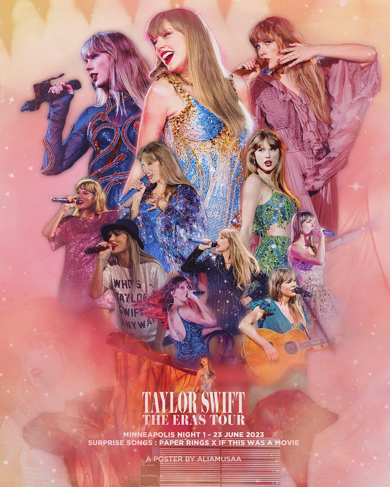 taylor swift - the eras tour - minneapolis night 1 - poster