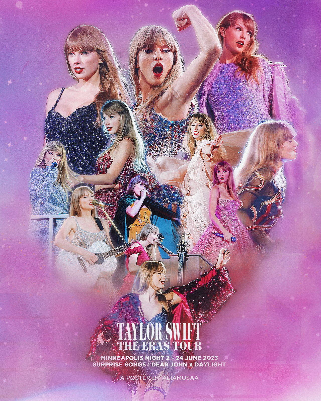 taylor swift - the eras tour - minneapolis night 2 - poster