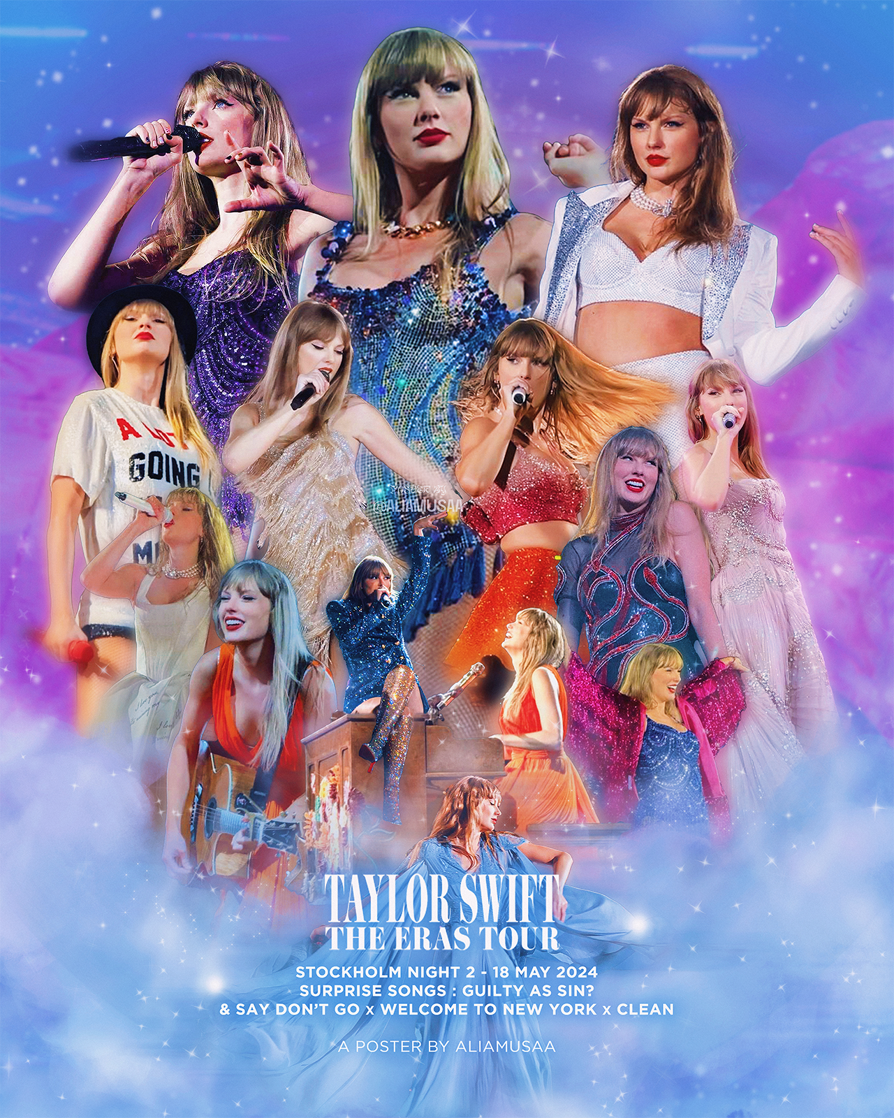 taylor swift - the eras tour - stockholm night 2 - poster