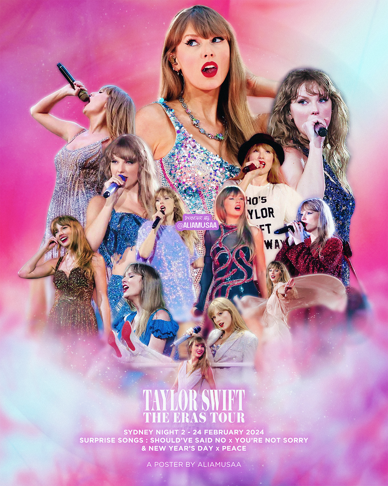 taylor swift - the eras tour - sydney night 2 - poster
