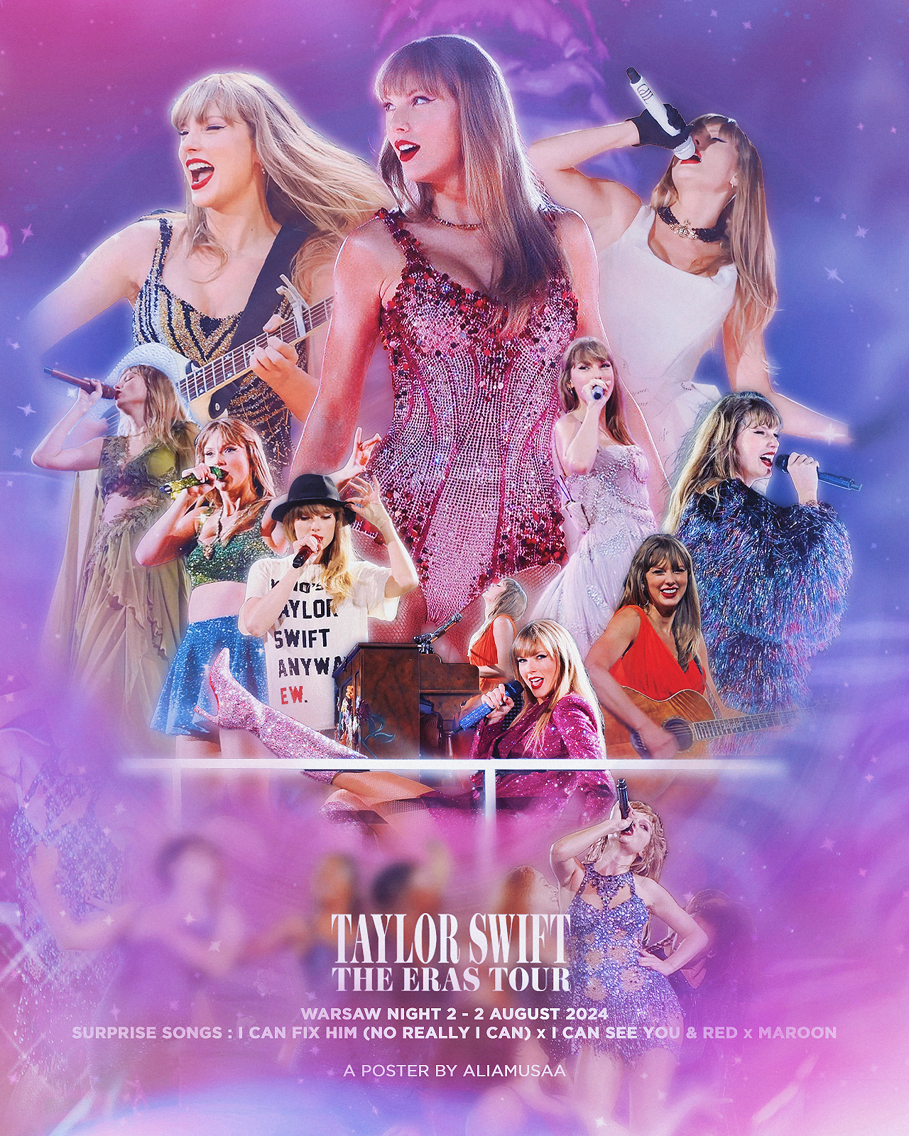 taylor swift - the eras tour - warsaw night 2 - poster