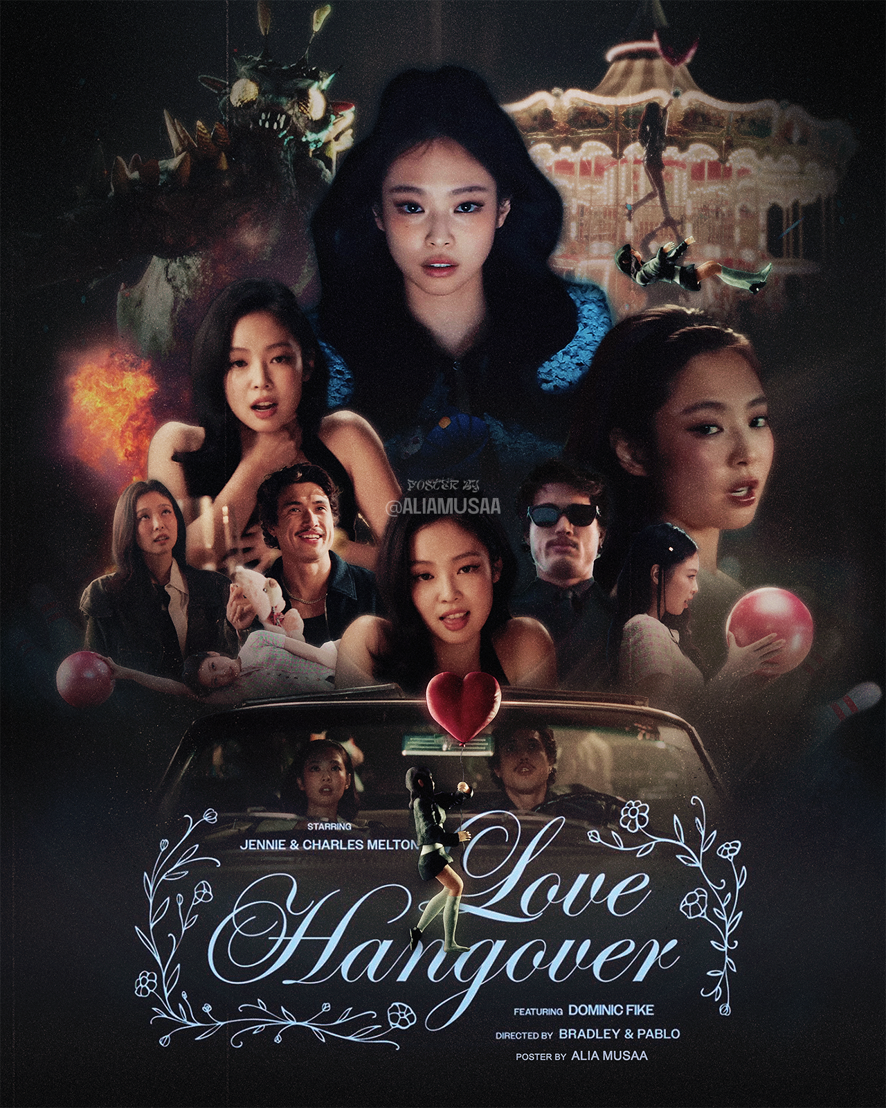 jennie - love hangover - poster