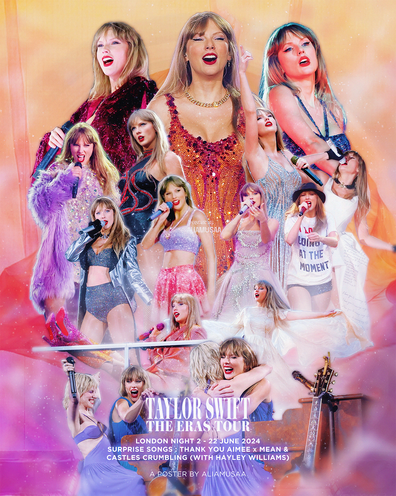 taylor swift - the eras tour - london night 2 - poster