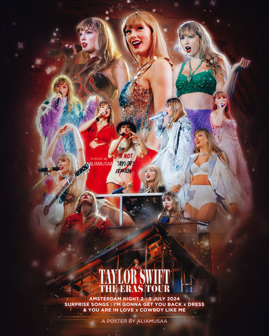 taylor swift - the eras tour - amsterdam night 2 - poster