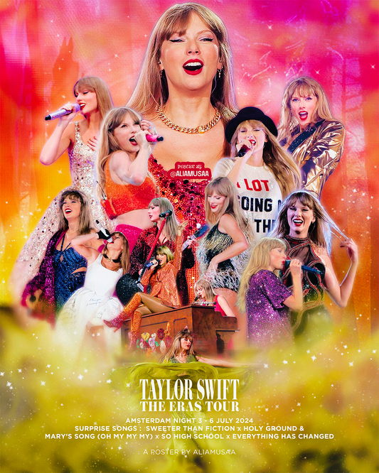 taylor swift - the eras tour - amsterdam night 3 - poster
