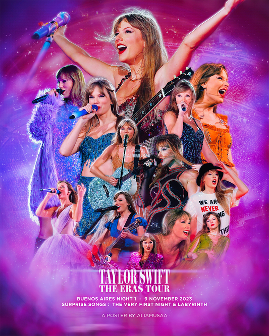 taylor swift - the eras tour - buenos aires night 1 - poster