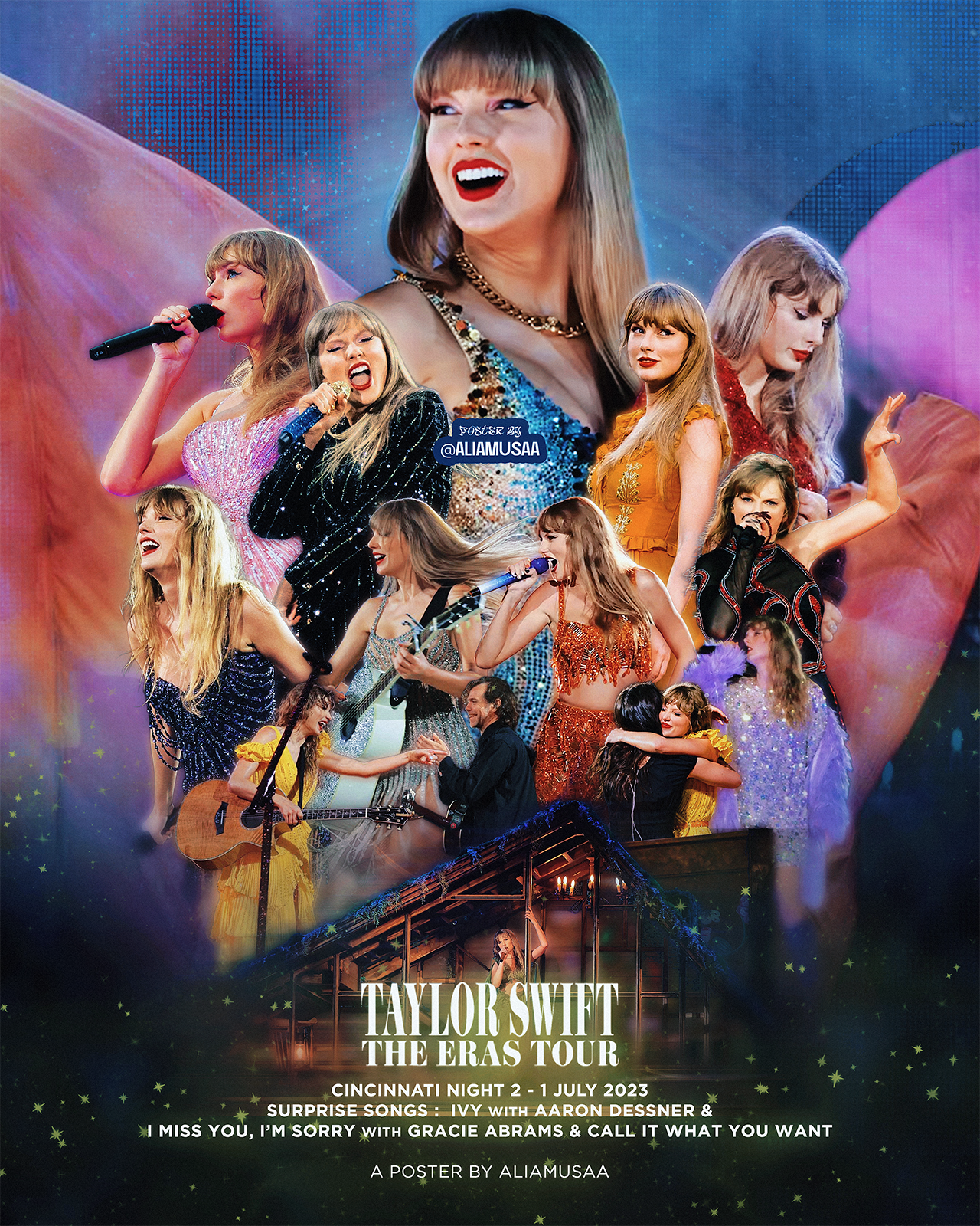 taylor swift - the eras tour - cincinnati night 2 - poster