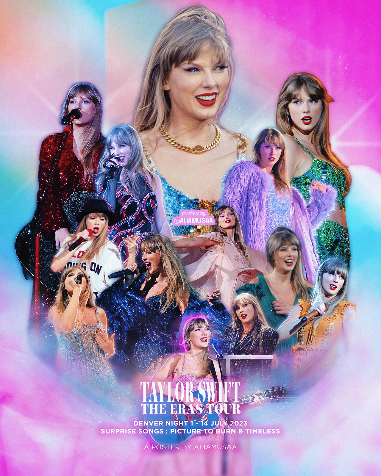 taylor swift - the eras tour - denver night 1 - poster