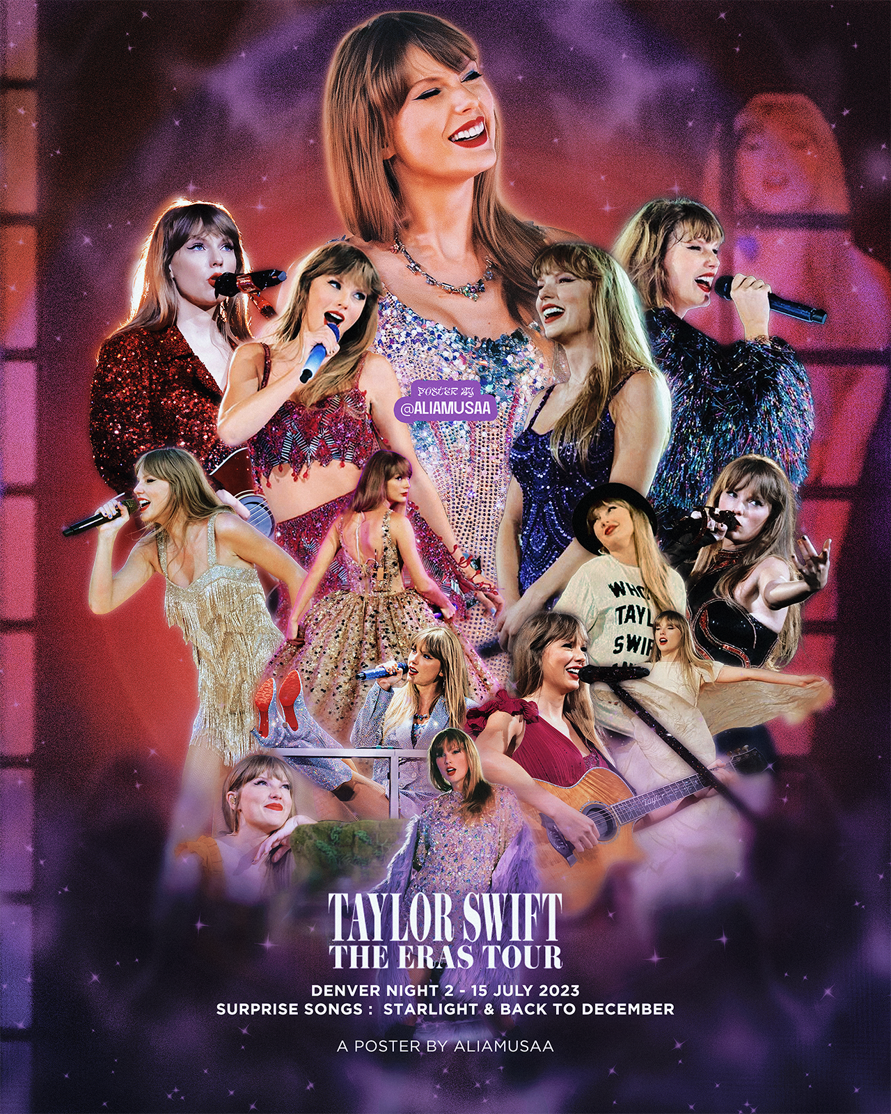 taylor swift - the eras tour - denver night 2 - poster