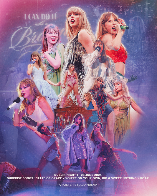 taylor swift - the eras tour - dublin night 1 - poster (digital)