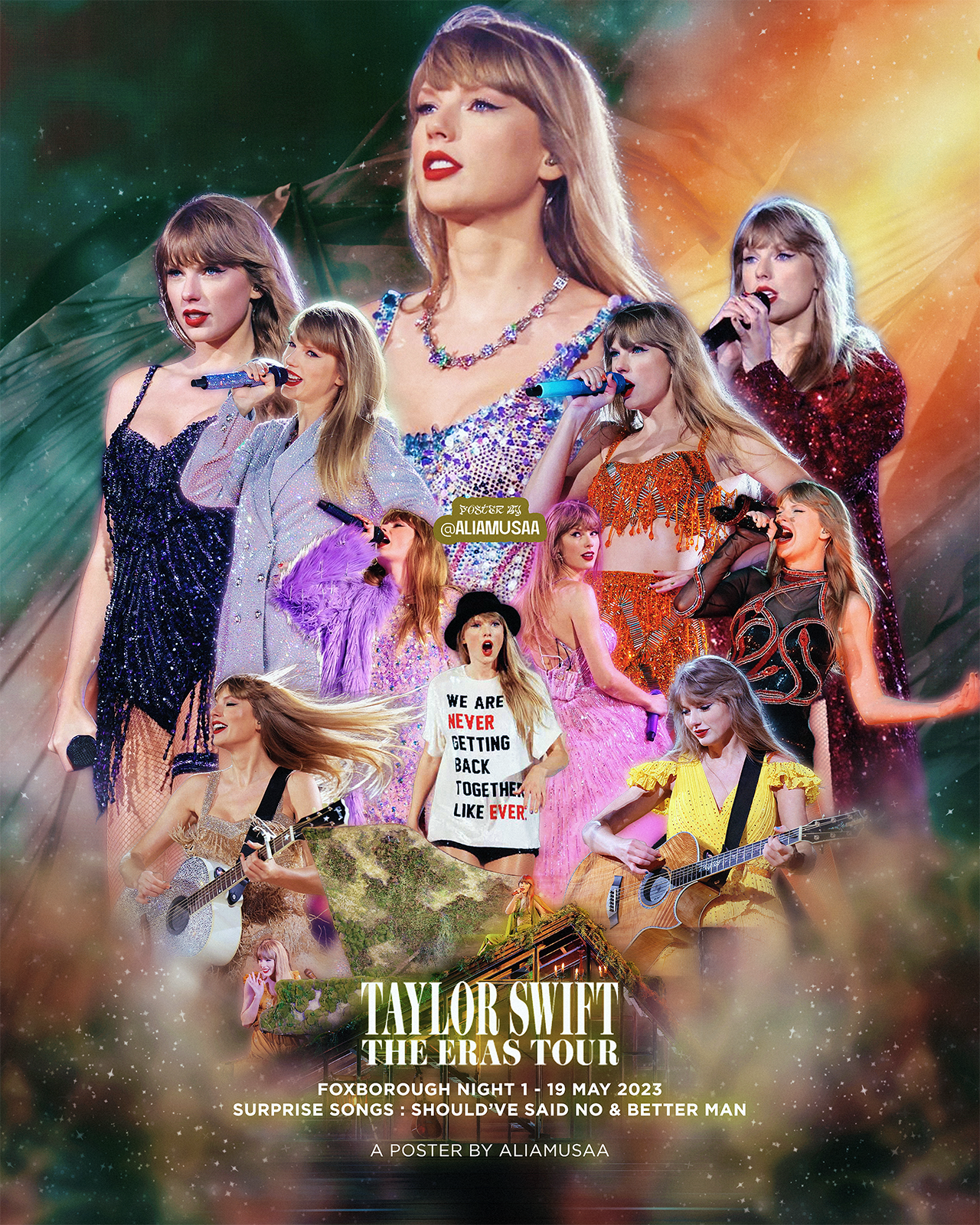 taylor swift - the eras tour - foxborough night 1 - poster