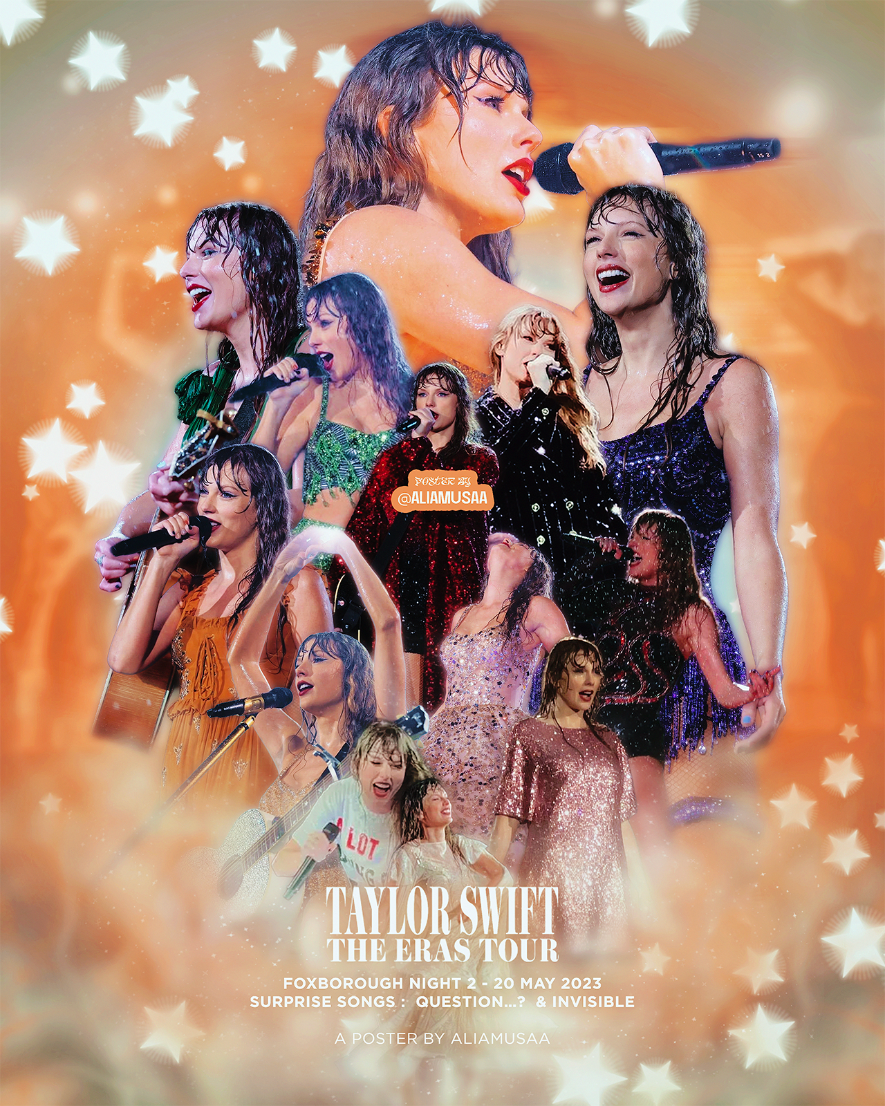 taylor swift - the eras tour - foxborough night 2 - poster