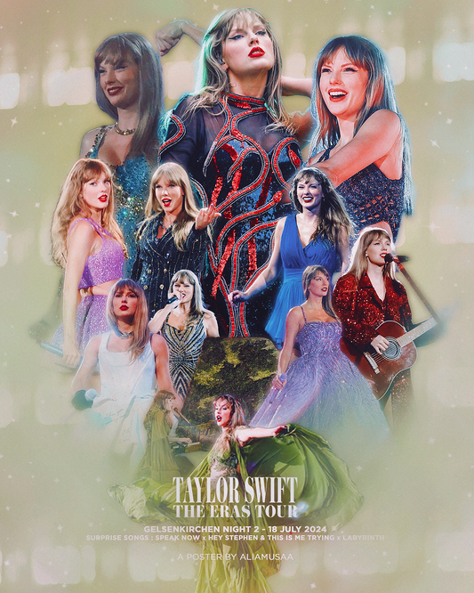 taylor swift - the eras tour - gelsenkirchen night 2 - poster (digital)