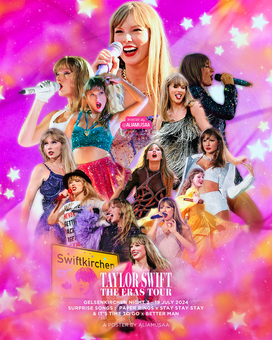 taylor swift - the eras tour - gelsenkirchen night 3 - poster