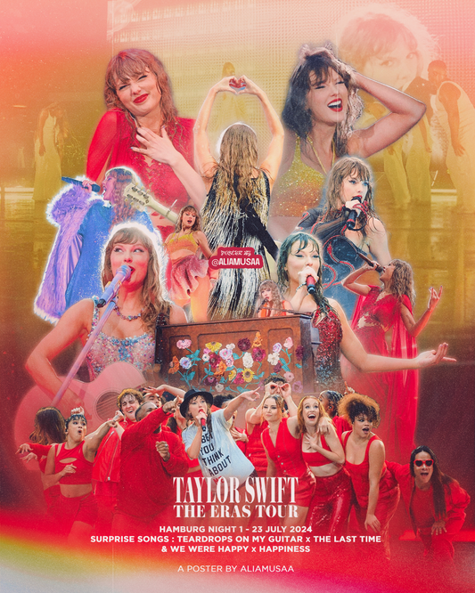 taylor swift - the eras tour - hamburg night 1 - poster