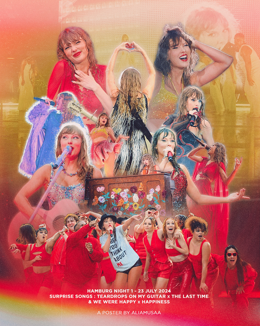 taylor swift - the eras tour - hamburg night 1 - poster (digital)