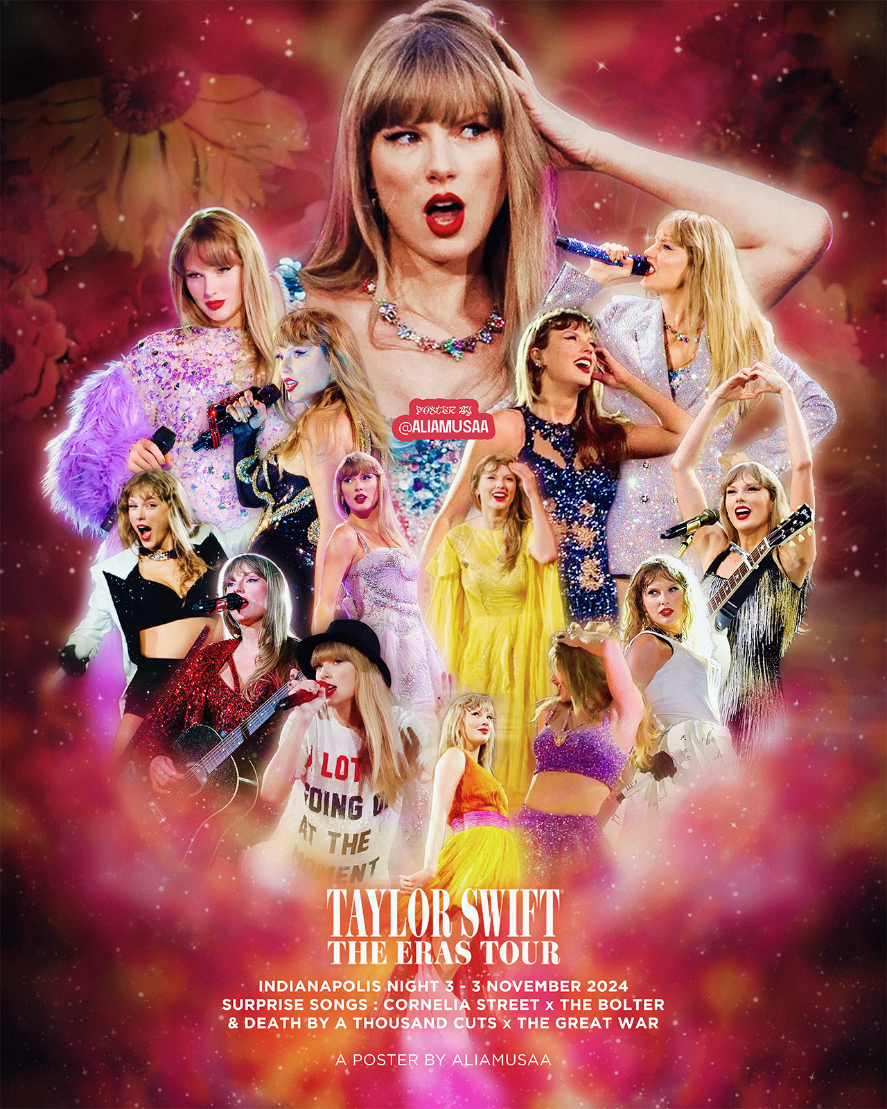 taylor swift - the eras tour - indianapolis night 3 - poster
