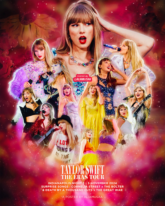 taylor swift - the eras tour - indianapolis night 3 - poster