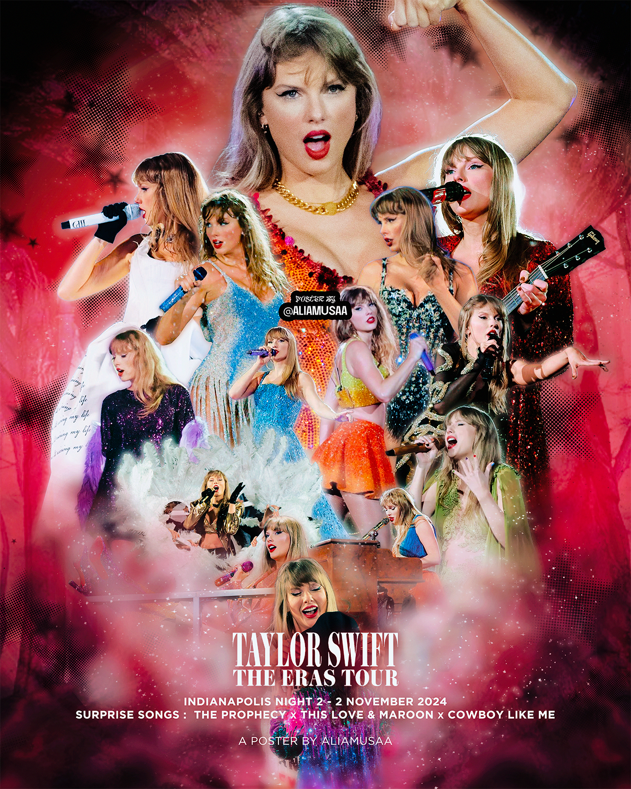 taylor swift - the eras tour - indianapolis night 2 - poster