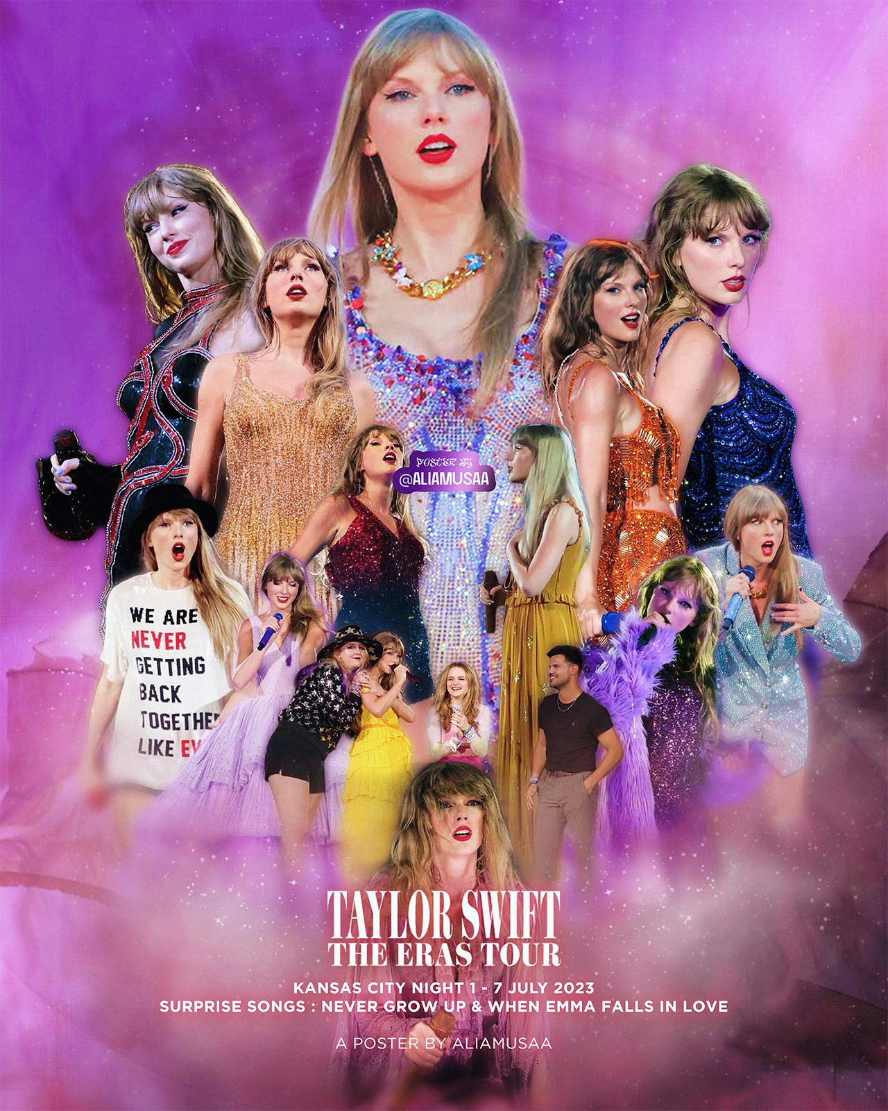 taylor swift - the eras tour - kansas city night 1 - poster
