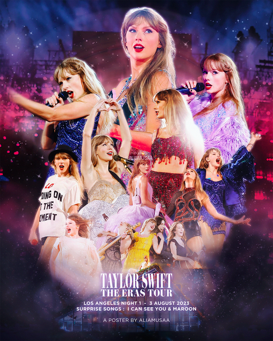 taylor swift - the eras tour - los angeles night 1 - poster