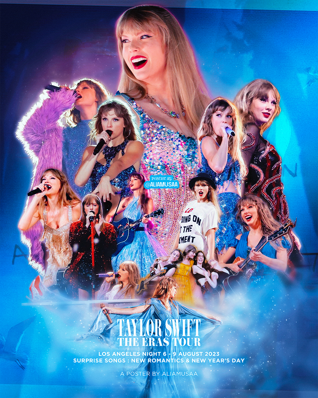 taylor swift - the eras tour - los angeles night 6 - poster