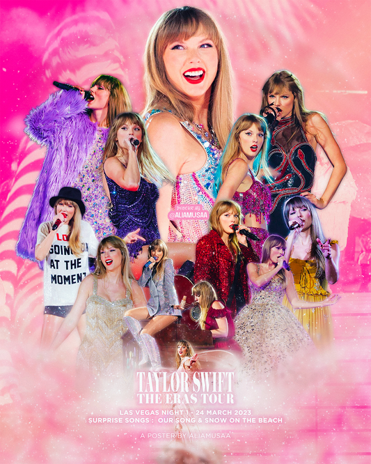 taylor swift - the eras tour - las vegas night 1 - poster