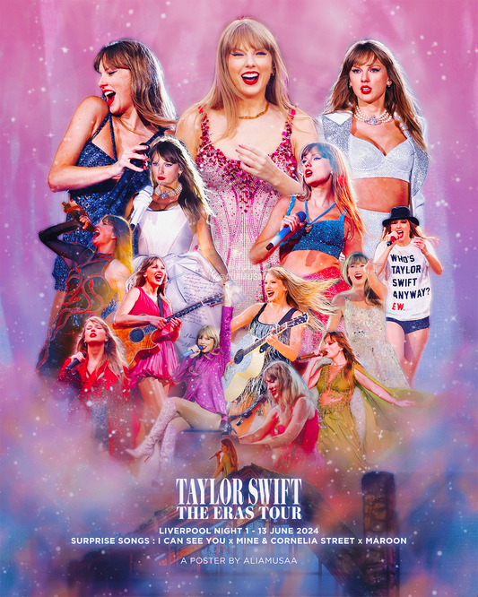 taylor swift - the eras tour - liverpool night 1 - poster