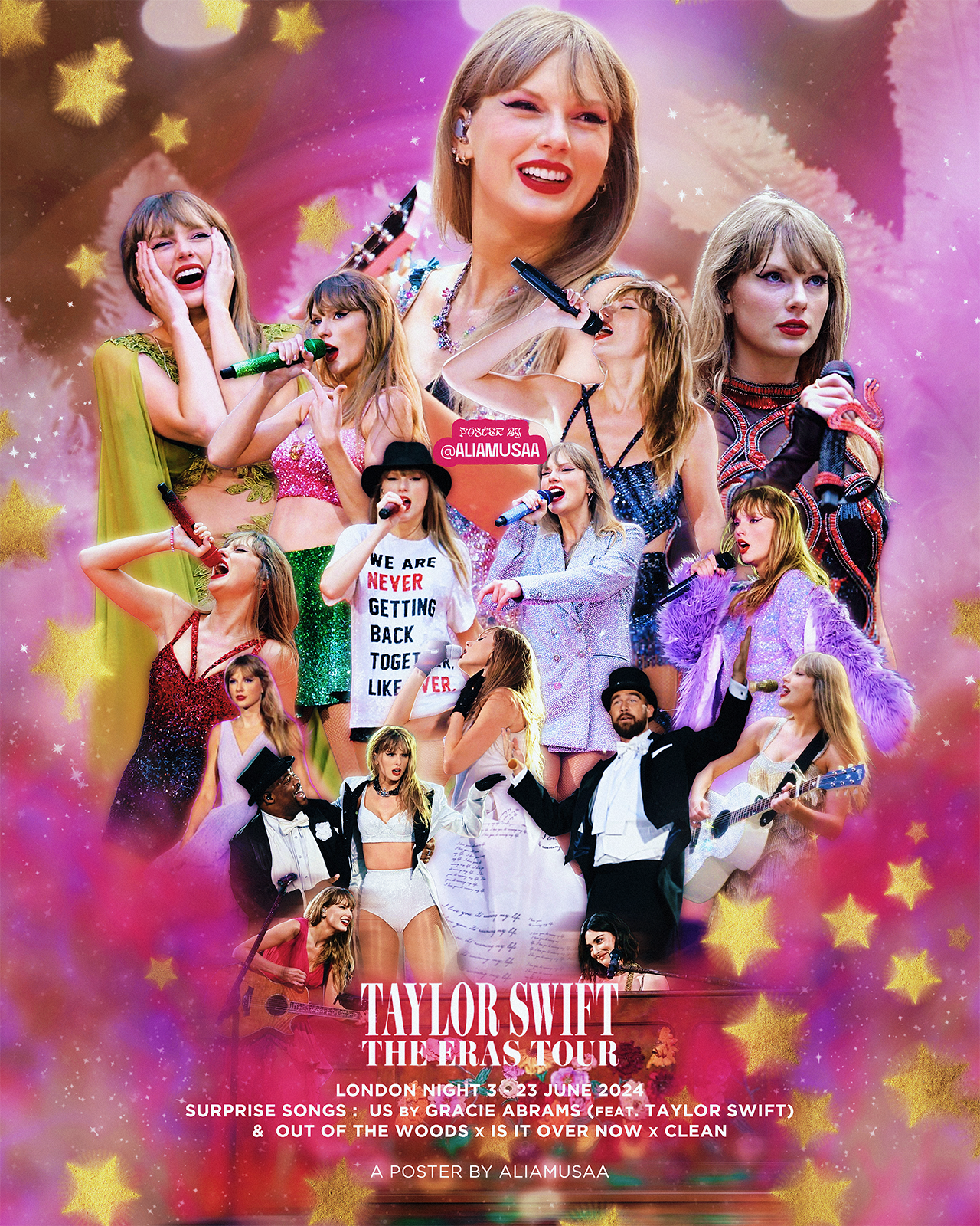 taylor swift - the eras tour - london night 3 - poster