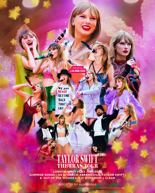 taylor swift - the eras tour - london night 3 - poster