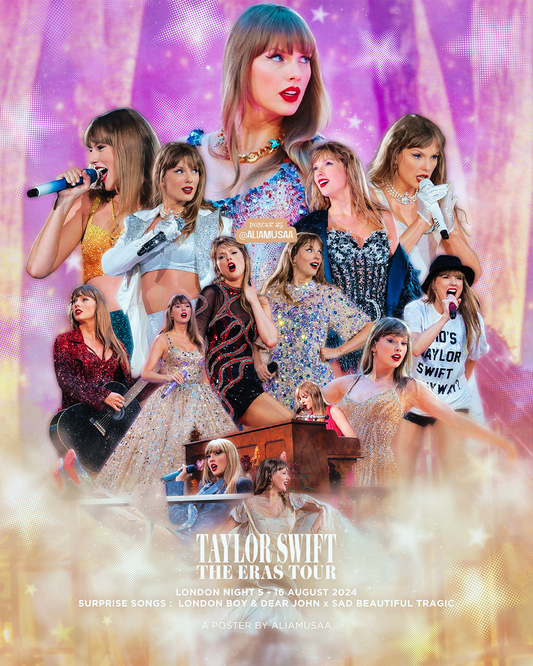 taylor swift - the eras tour - london night 5 - poster