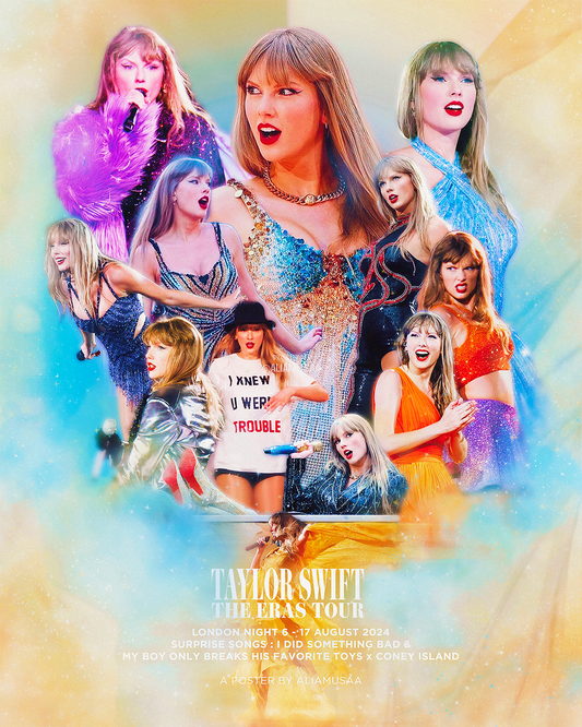 taylor swift - the eras tour - london night 6 - poster