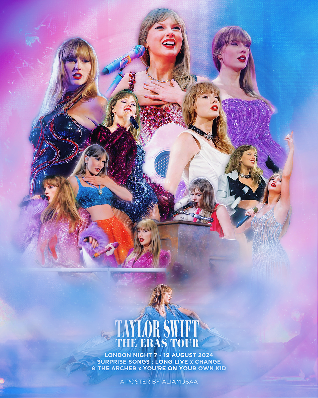 taylor swift - the eras tour - london night 7 - poster