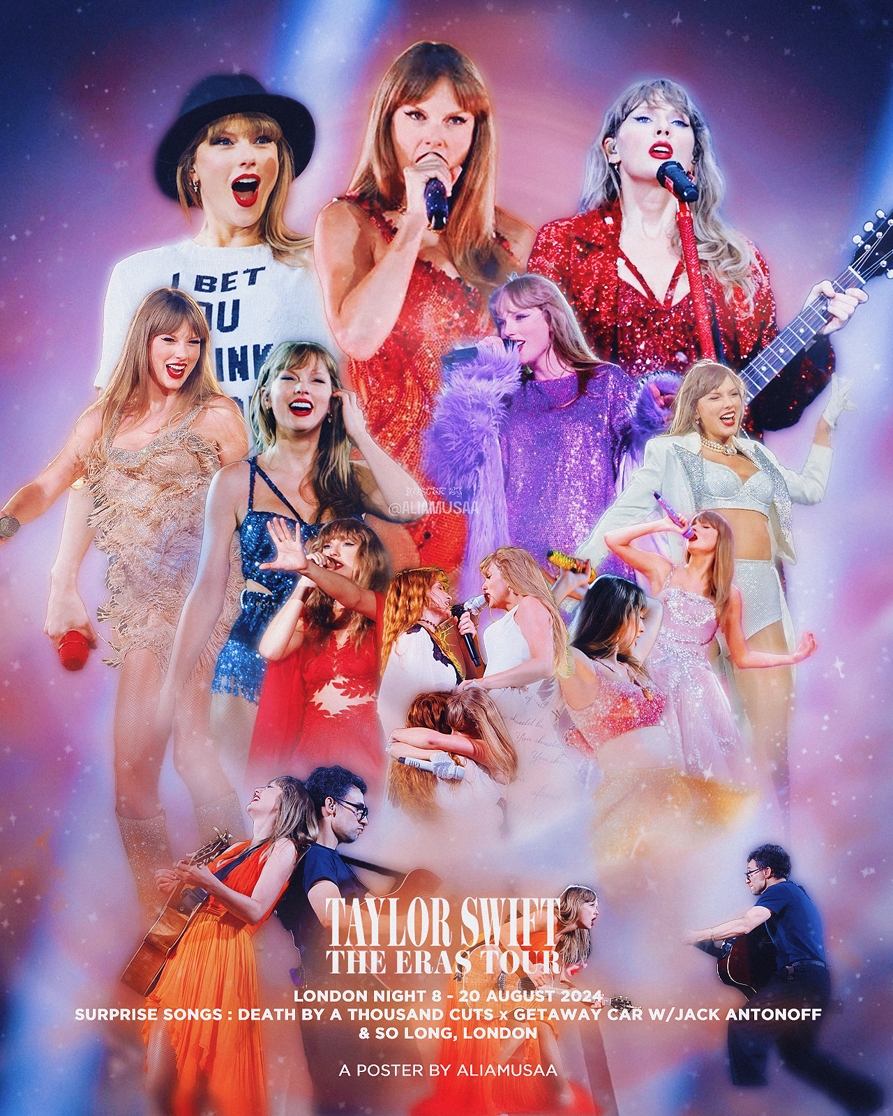 taylor swift - the eras tour - london night 8 - poster (digital)