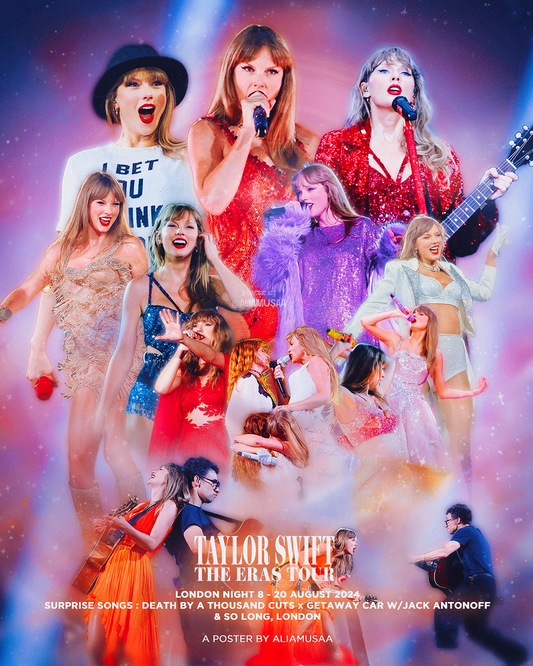 taylor swift - the eras tour - london night 8 - poster (digital)