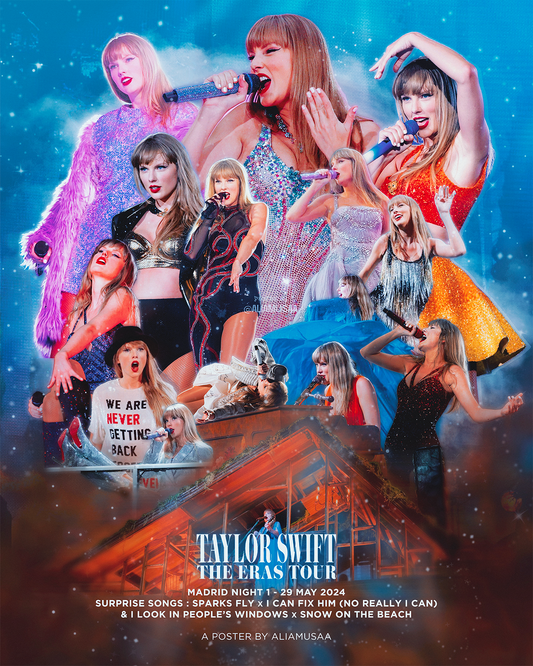 taylor swift - the eras tour - madrid night 1 - poster